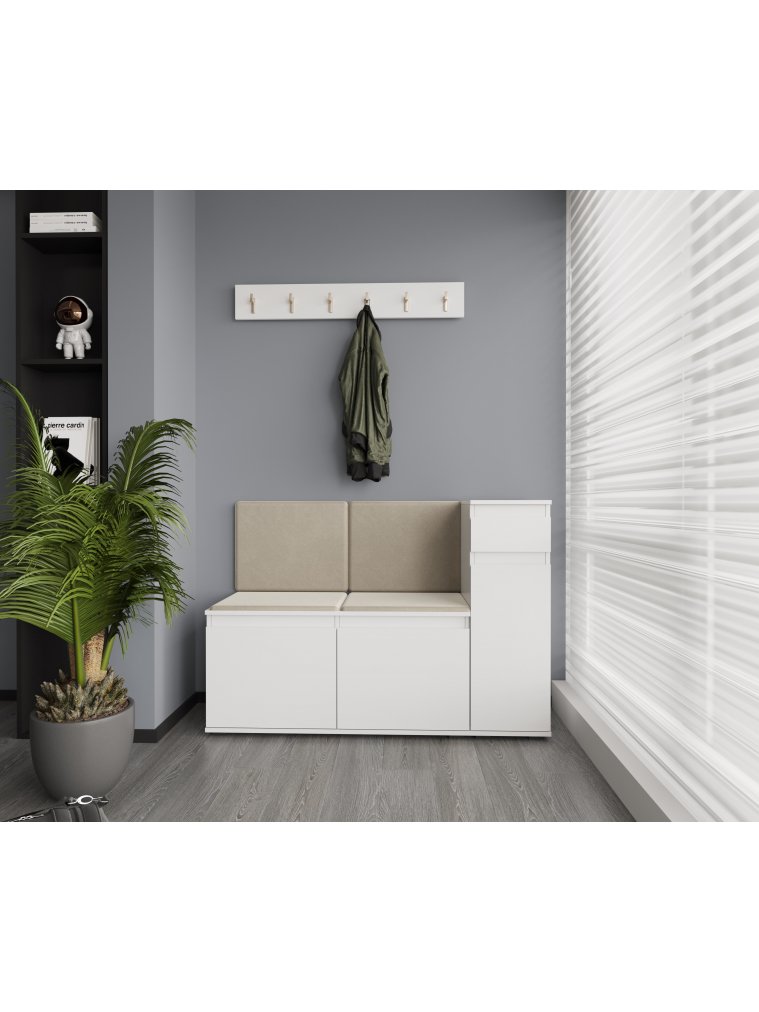 Обувница Шторм ПТ-100 белая