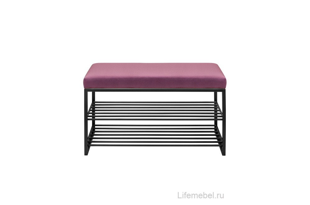 Обувница Garda велюр Marsala / черная