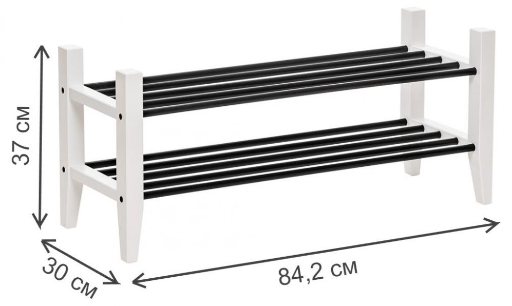 Обувница Leset Мира 85х37 белый