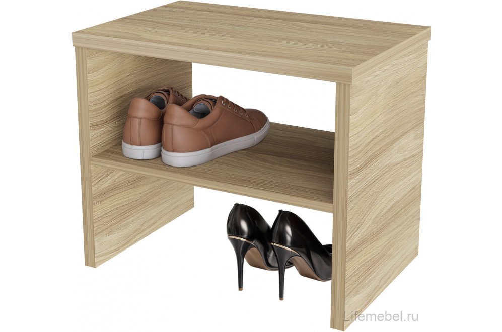 Обувница Т-10 блэквуд ячменный (530х441)