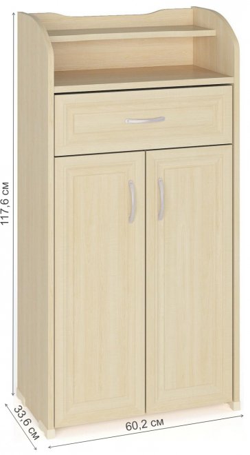 Обувница ТОФ-5 дуб молочный