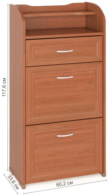 Обувница ТОФ-6 вишня