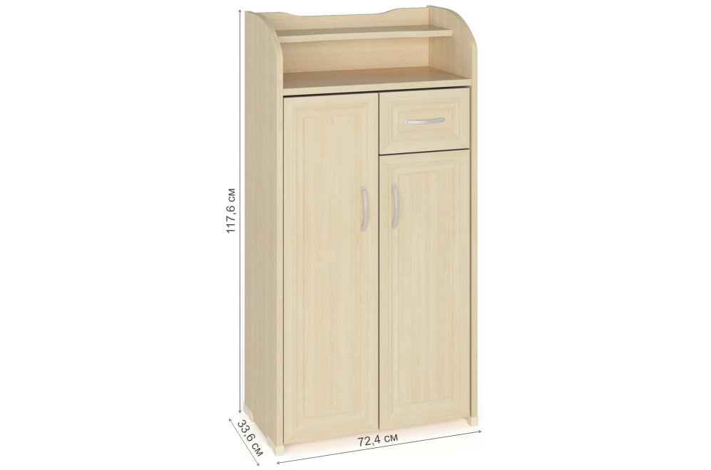 Обувница ТОФ-8 дуб молочный