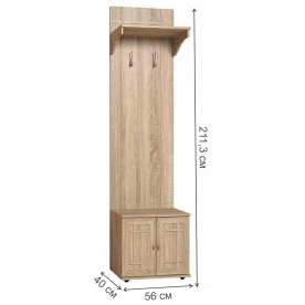 Прихожая Sherlock 74 дуб сонома