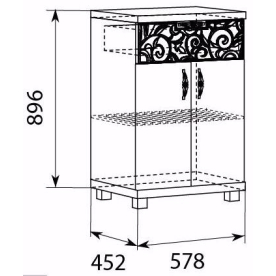 Обувница Ирис 32