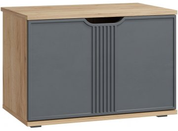 Тумба для обуви Эмилия ЭЛ-4 дуб крафт золотой / графит