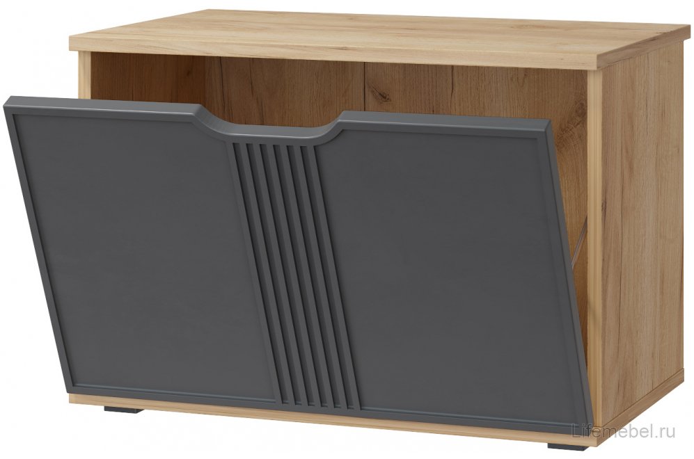 Тумба Эмилия ЭЛ-4 дуб крафт золотой / графит