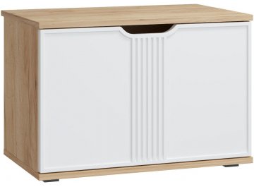 Тумба для обуви Эмилия ЭЛ-4К дуб крафт золотой / меренга