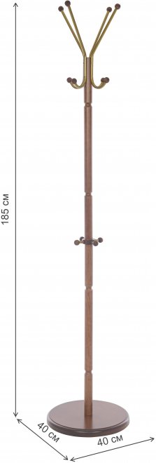 Напольная вешалка Leset Галант-1 орех