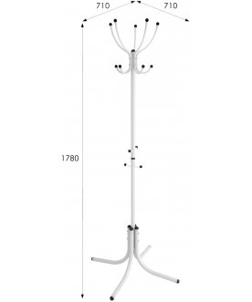 Напольная вешалка М 10 белый