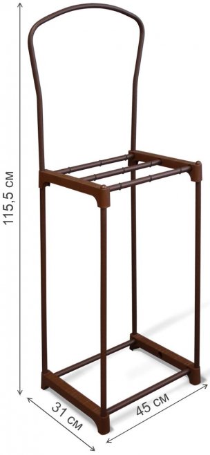 Напольная вешалка SHT-SUR4 коричневый муар / коричневый