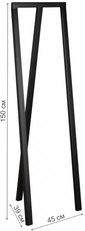 Напольная вешалка Loft №16 черный муар
