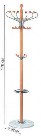 Напольная вешалка XY-018 натуральный