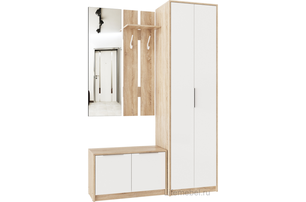 Настенная вешалка Нордик дуб сонома