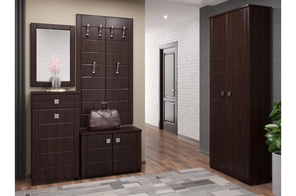 Настенная вешалка Изабель ИЗ-80 орех темный