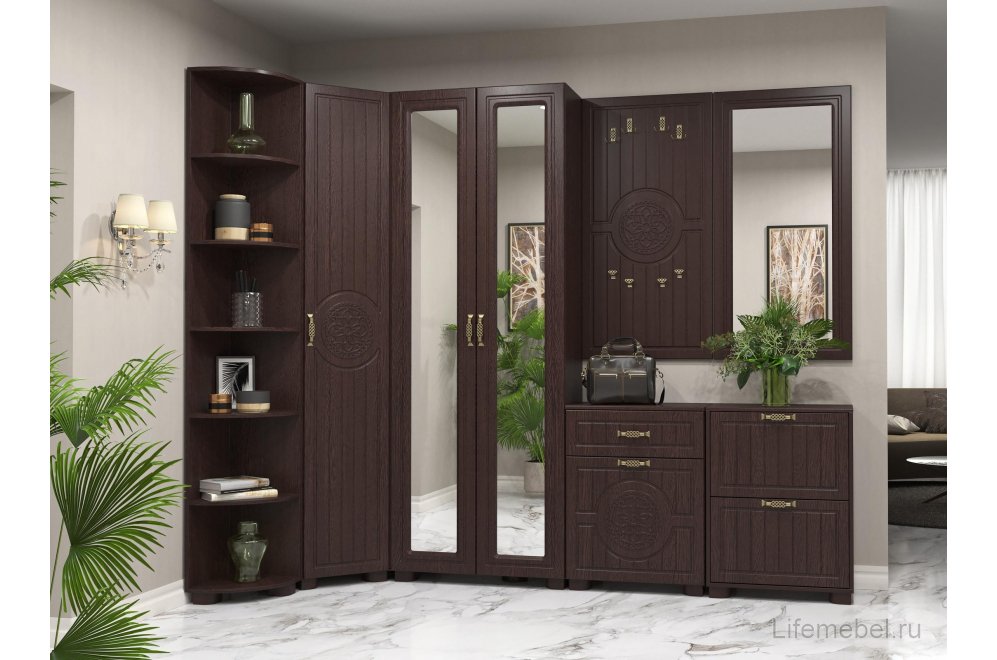 Настенная вешалка Монблан МБ-50 орех шоколадный