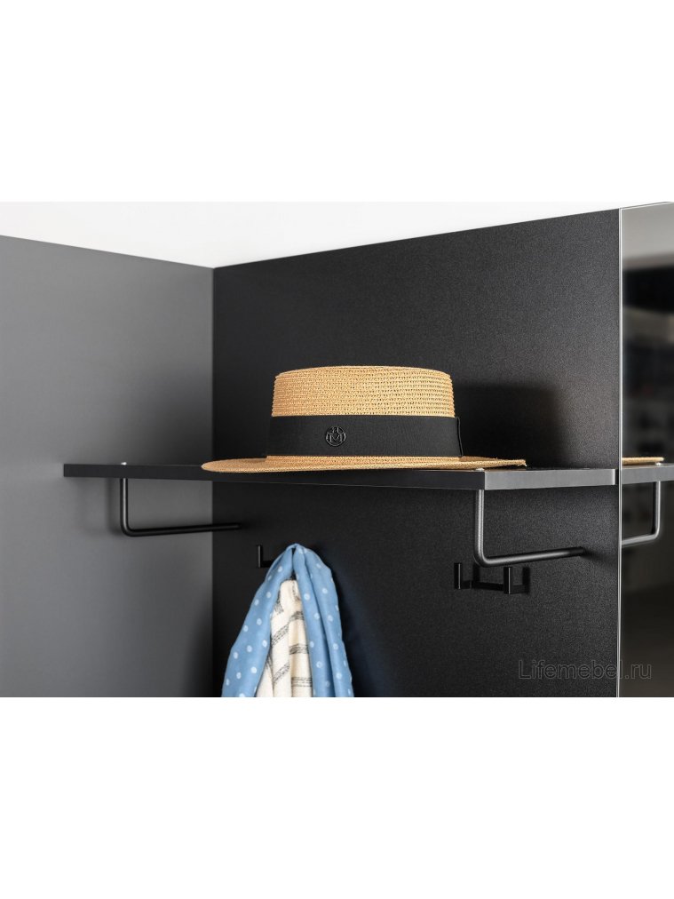 Настенная вешалка Сейдиль 15.16 черный