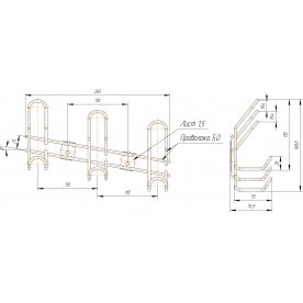 Настенная вешалка SHT-WH16-3