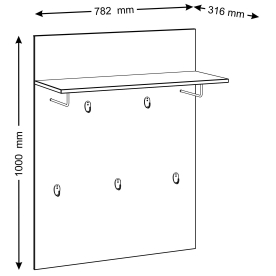 Настенная вешалка Сириус