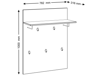 Настенная вешалка Сириус