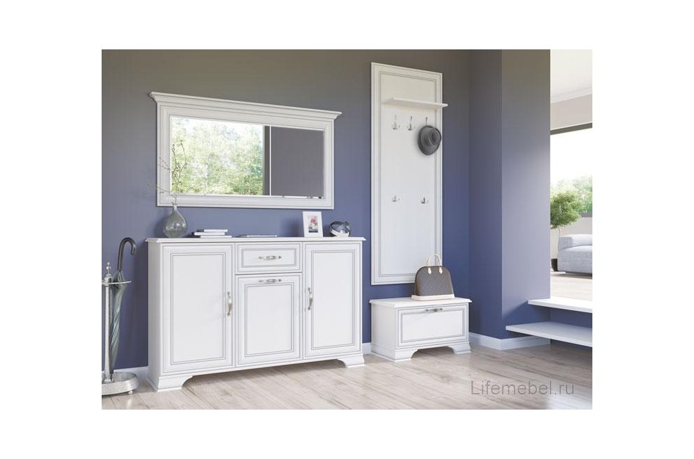 Настенная вешалка Tiffany L вудлайн кремовый