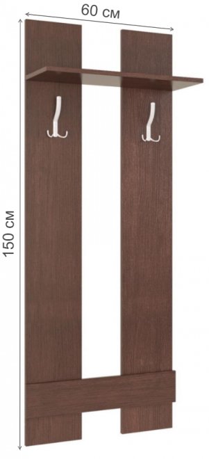 Настенная вешалка Вента-6 венге