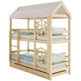 Двухъярусная кровать-домик Юпитер