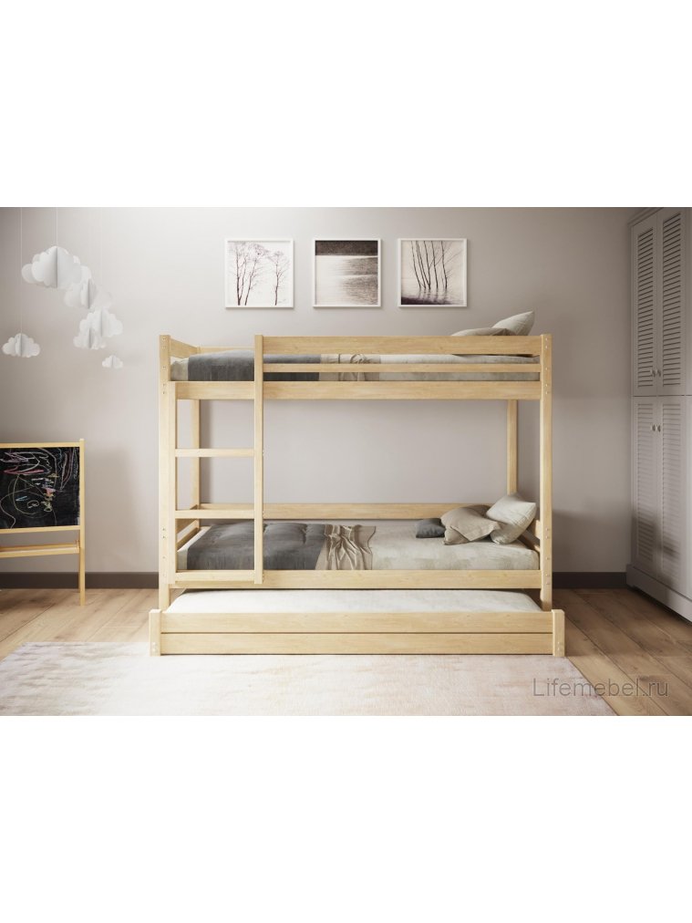 Двухъярусная кровать Гермес 90х190