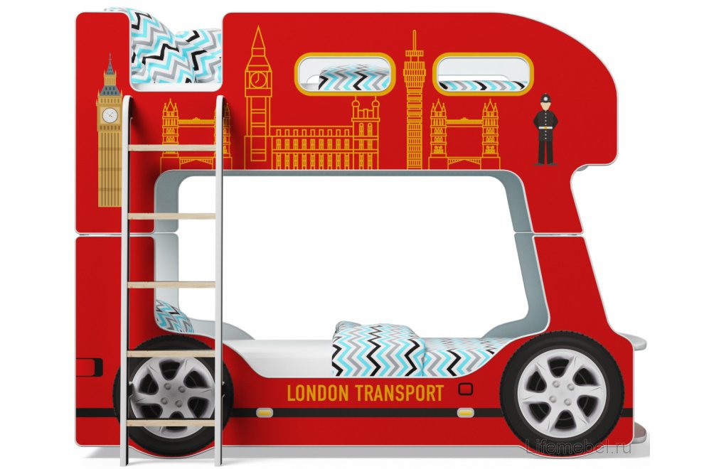 Двухъярусная кровать Автобус Лондон