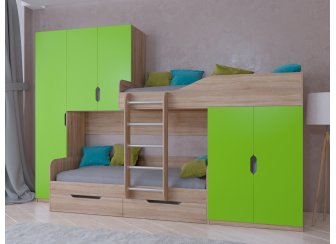 Двухъярусная кровать Лео