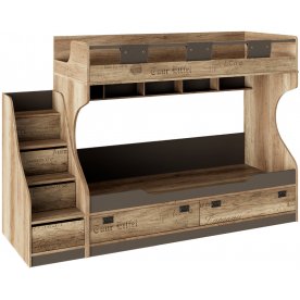 Двухъярусная кровать Пилигрим СМ-276.11.01 с лестницей