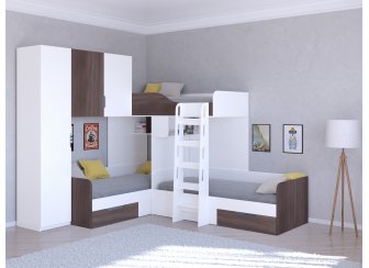 Двухъярусная кровать Трио/1