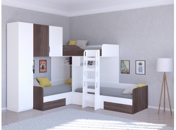 Двухъярусная кровать Трио/1