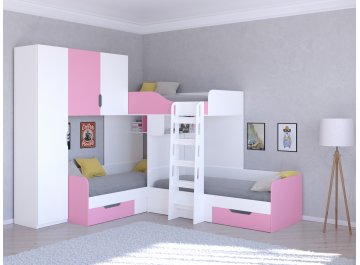 Двухъярусная кровать Трио/1