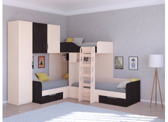 Двухъярусная кровать Трио/1