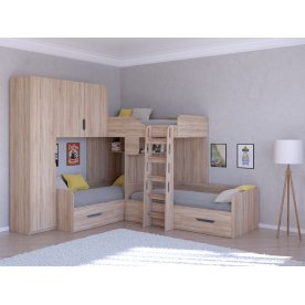 Двухъярусная кровать Трио/1