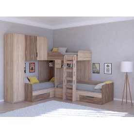 Двухъярусная кровать Трио/1