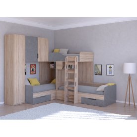 Двухъярусная кровать Трио/1