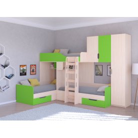 Двухъярусная кровать Трио/2