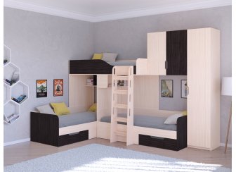 Двухъярусная кровать Трио/2