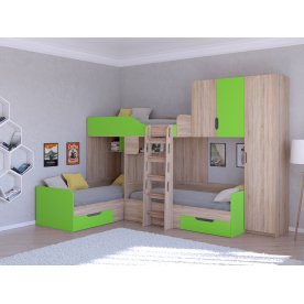 Двухъярусная кровать Трио/2