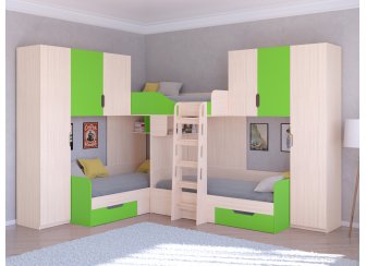Двухъярусная кровать Трио/3