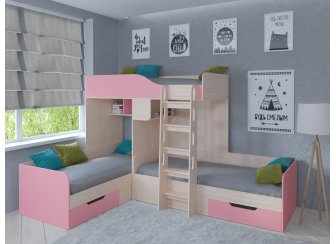 Двухъярусная кровать Трио