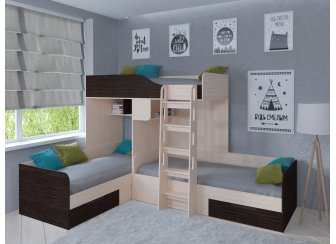 Двухъярусная кровать Трио