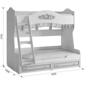 Двухъярусная кровать Алиса
