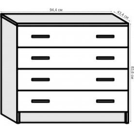 Комод Кэт-6 ЛДСП