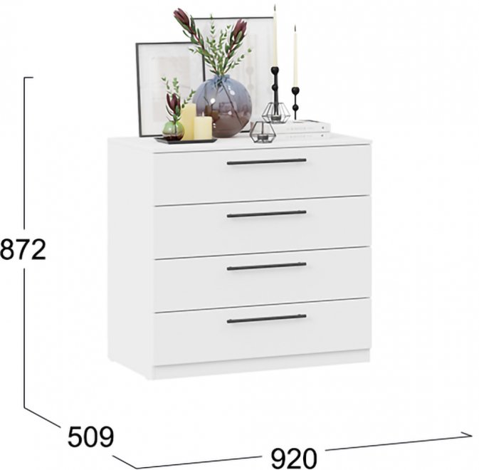 Комод Агата белый