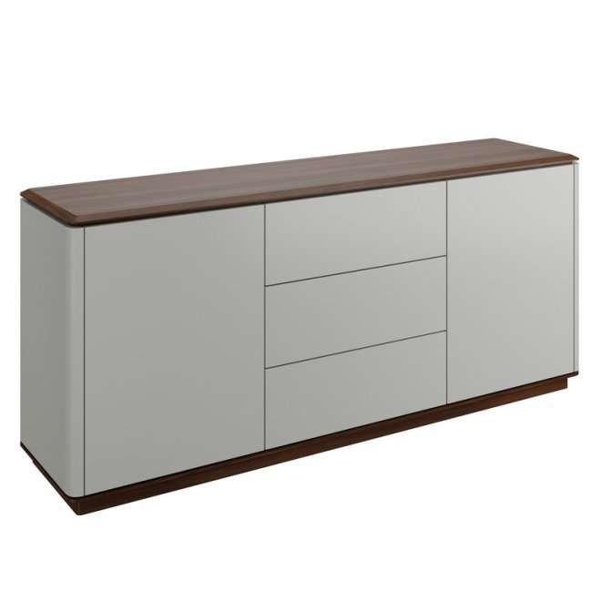 Комод Altea серо-белый / орех