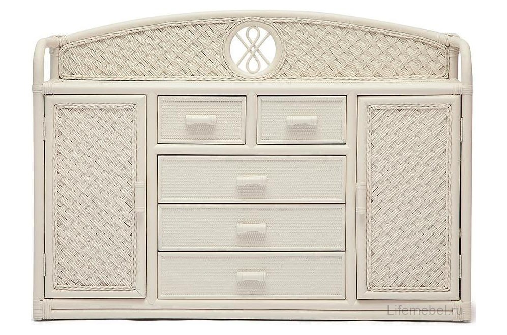 Комод Andrea белый white washed