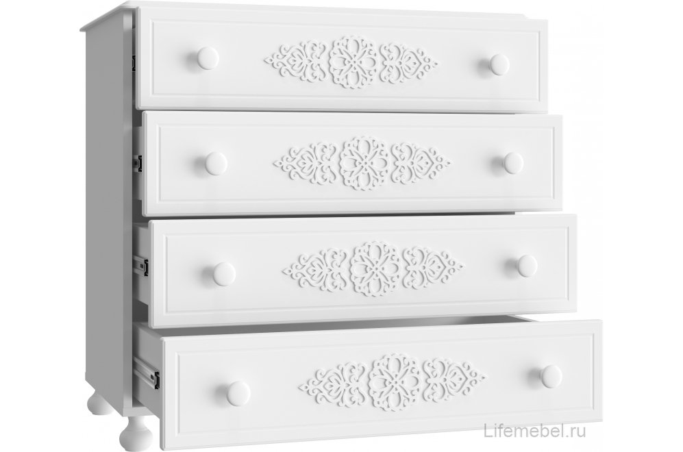 Комод Ассоль АС-5 белое дерево